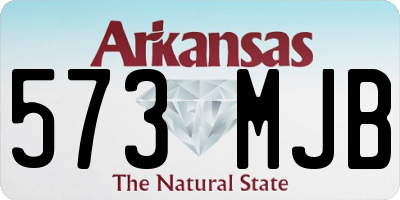 AR license plate 573MJB
