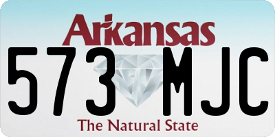 AR license plate 573MJC