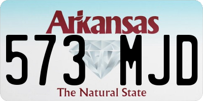 AR license plate 573MJD