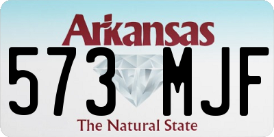 AR license plate 573MJF