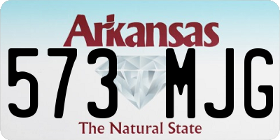 AR license plate 573MJG