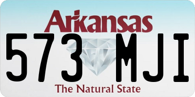AR license plate 573MJI