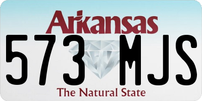 AR license plate 573MJS