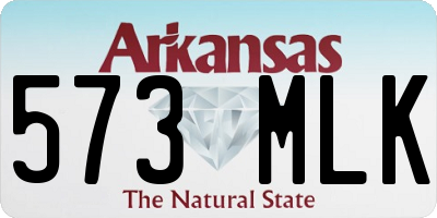 AR license plate 573MLK