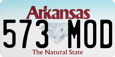 AR license plate 573MOD