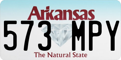 AR license plate 573MPY