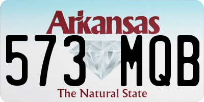 AR license plate 573MQB