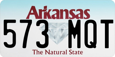 AR license plate 573MQT