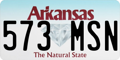 AR license plate 573MSN