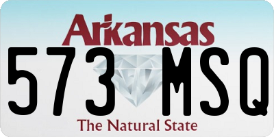 AR license plate 573MSQ