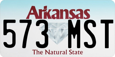AR license plate 573MST