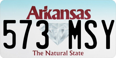 AR license plate 573MSY
