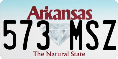 AR license plate 573MSZ