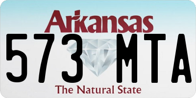 AR license plate 573MTA