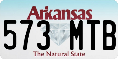 AR license plate 573MTB