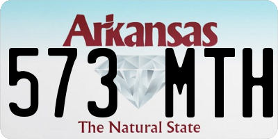 AR license plate 573MTH