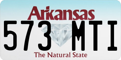 AR license plate 573MTI