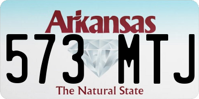 AR license plate 573MTJ