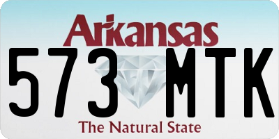 AR license plate 573MTK