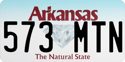 AR license plate 573MTN