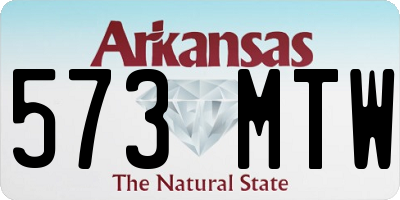 AR license plate 573MTW