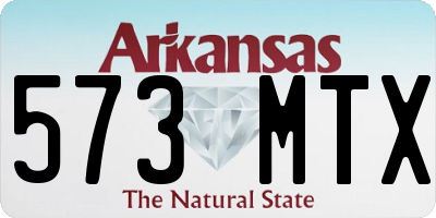 AR license plate 573MTX