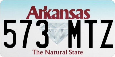 AR license plate 573MTZ