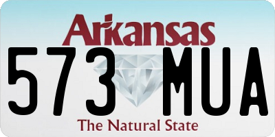 AR license plate 573MUA