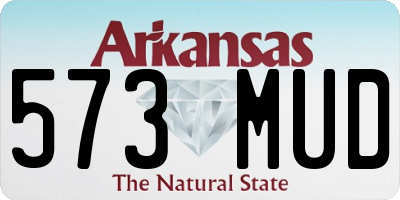 AR license plate 573MUD