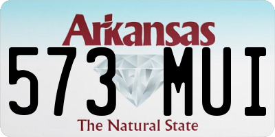 AR license plate 573MUI
