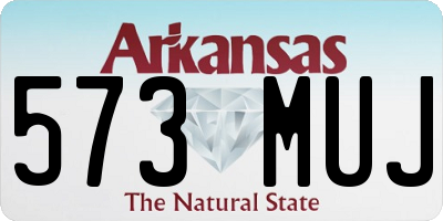 AR license plate 573MUJ