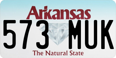 AR license plate 573MUK