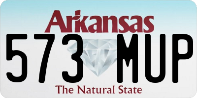 AR license plate 573MUP