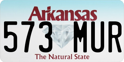 AR license plate 573MUR