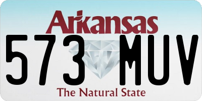 AR license plate 573MUV