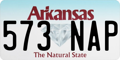 AR license plate 573NAP