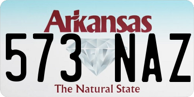 AR license plate 573NAZ