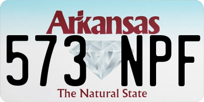 AR license plate 573NPF