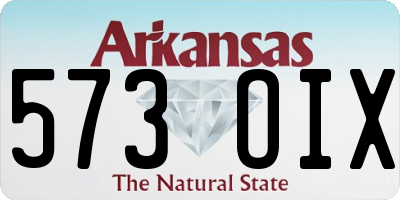 AR license plate 573OIX