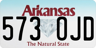 AR license plate 573OJD