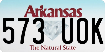 AR license plate 573UOK