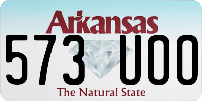 AR license plate 573UOO