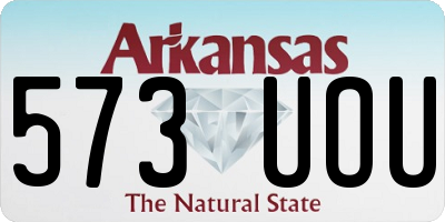 AR license plate 573UOU