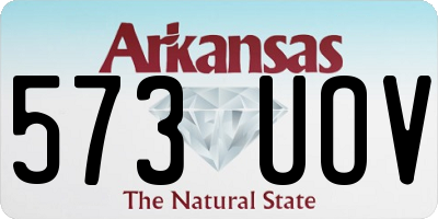 AR license plate 573UOV