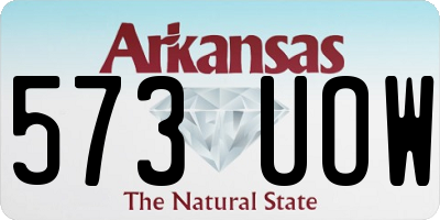 AR license plate 573UOW