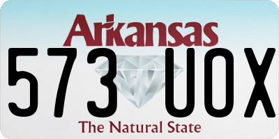 AR license plate 573UOX