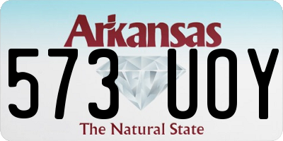AR license plate 573UOY