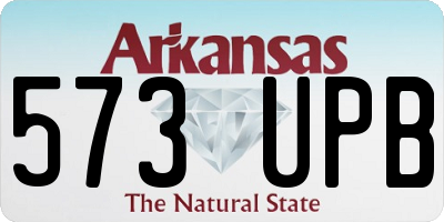 AR license plate 573UPB