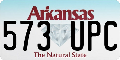 AR license plate 573UPC