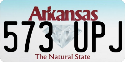 AR license plate 573UPJ